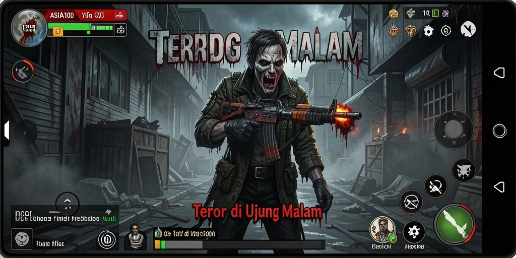 Gameplay ASIA100 yang menyeramkan dan penuh ketegangan.