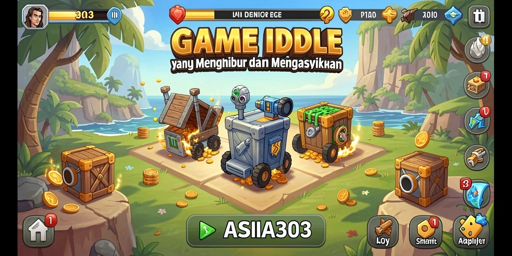 Tangkapan layar gameplay ASIA303 yang menampilkan suasana Idle yang santai.