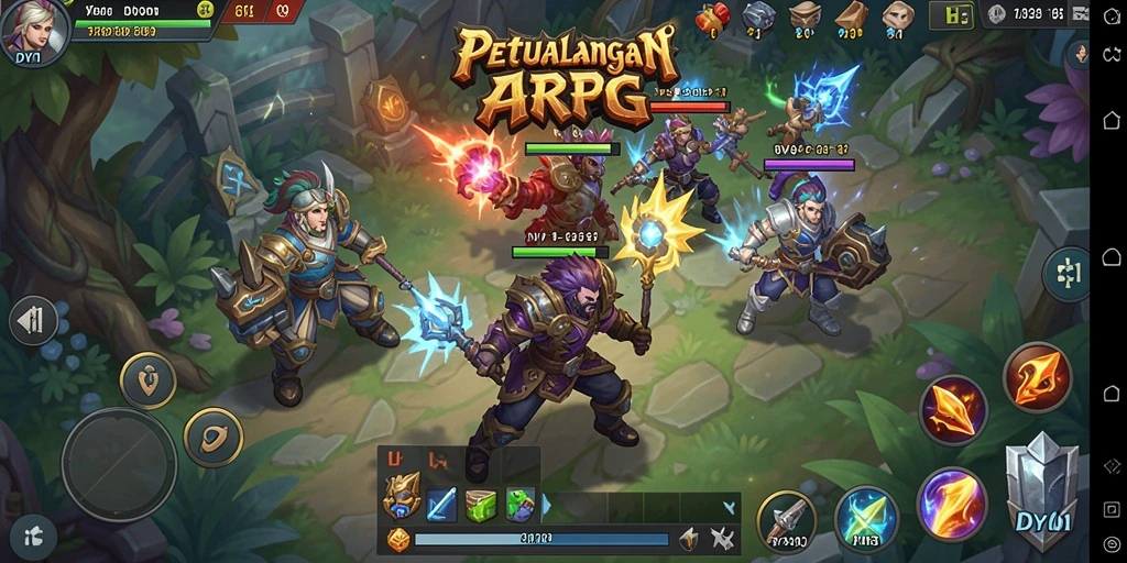 Menampilkan pertempuran seru di dunia ARPG DY01.