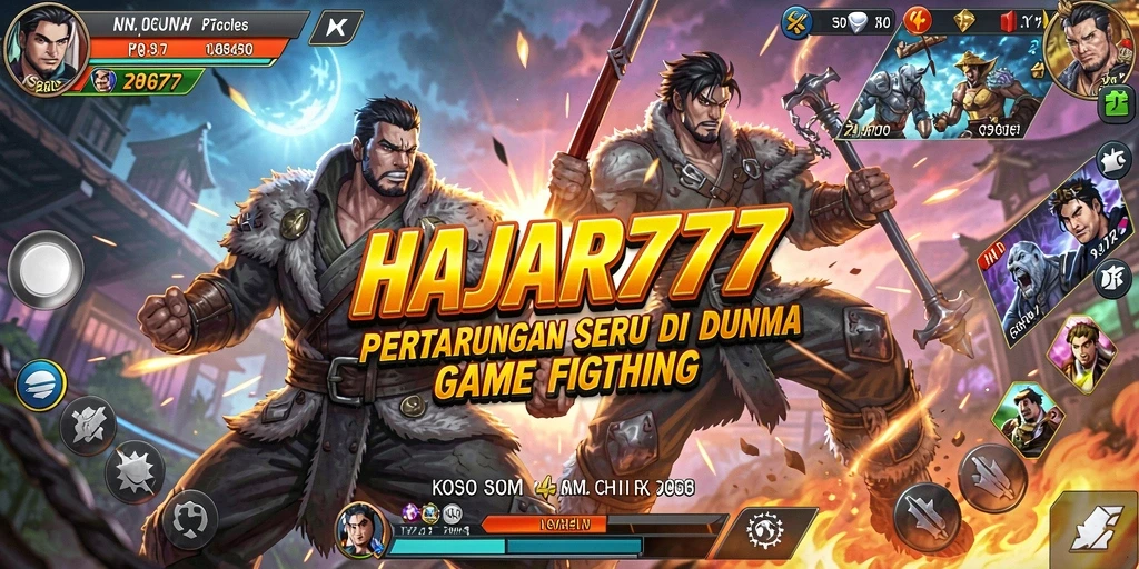 Screenshot menunjukkan pertarungan intens dalam permainan Fighting.