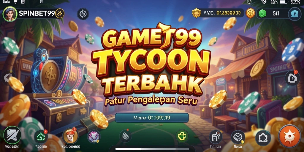 Tampilan menarik gameplay SPINBET99 di dunia Tycoon.