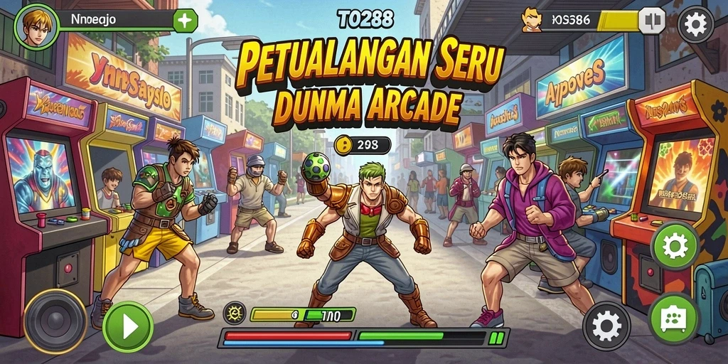 Screenshot TO288 menampilkan aksi gameplay yang seru dan penuh warna.